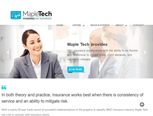 Tablet Screenshot of maple-tech.com